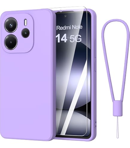 GOKEN Cover per Xiaomi Redmi Note 14 Pro 5G - Custodia Antiurto in Morbido Silicone, Design Gradiente, Semitrasparente -Viola Blu