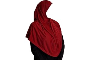 Yaqeen One Piece large Hijab cotton/Jersey women instant Amira Khimar Instant scarf islamic salah prayer clothes