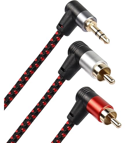 OSWAG RCA Cable, 3.5 Ale To 2RCA Ale Stereo Audio Adapter Dual