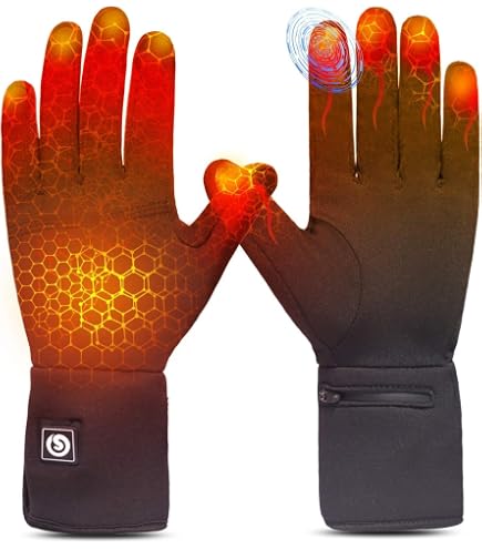 Gants chauffants électriques - Gants chauffants imperméables - Gants chauffants pour moto - Chauffage USB - Gants chauffants électriques thermiques alimentés par piles