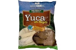 QUBROS Yuca Cassava Bajocero Trozo Cong 1kg | Frozen Pre Cooked Vegetable Quiock Meals | Ready to Cook Cook Whole Yuca Root | 100% Natural Pre Cooked Yuca Sticks (1 Pack)