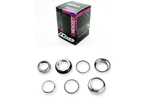 Onogal 2936 Jeu de direction en acier chromé pour roulement à billes de vélo 1-1/8"