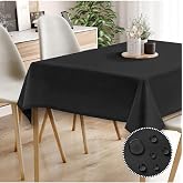 Evim Canvas Siyah Sıvı Ge&ccedil;irmez Leke Tutmaz Masa &Ouml;rt&uuml;s&uuml; SİYAH 100 x 140