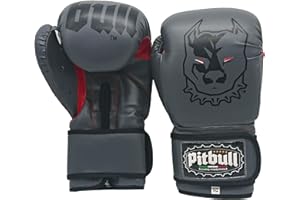 Pitbull Boxing Equipment Guanti Boxe GL 36 | 10 Once | 10 OZ |Ossidiana | Guanti Kick Boxing 10 Once | Guanti Muay Thai 10 Once | Guantoni Boxe