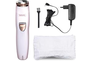 WAHL Facial Hair Remover, Depilazione del viso per donne, Depilatore per labbro superiore, guance e mento, Rasoio rotante, Rimozione della peluria, Trimmer ricaricabile