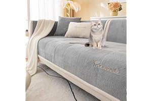 Racib Funny Fuzzy Sofa Cover For Pets Plush,Non Slip Corner Sofa Cover For Dogs2/3/4 Apply To Sofa Covers L Shape Slipcovers Waterproof,C-70x180cm