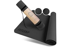 ‎FITLEAP Fitleap Yoga-Matte Pro aus umweltfreundlichem TPE-Schaum. Sehr rutschfeste, schadstofffreie, hypoallergene und hautfreundliche Gymnastik-Matte, Fitness-Matte, Turn-Matte