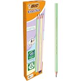 BIC Evolution Pastel Kurşun Kalem, 12'li Kutu, Kıymık Oluşturmaz, &Ccedil;iğnemeye Karşı Dayanıklı, Kolay A&ccedil;ılır