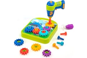 EDUCATIONAL INSIGHTS Learning Resources- Design & Drill-L’Officina degli Ingranaggi, Multicolore, Medium, EI-4104