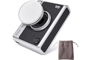 HIYQIN Cache d'objectif pour Appareil Photo Instantané Fujifilm Instax Mini Evo, Cache de Protection d'objectif Mini Evo, Cache d'objectif Instax Mini Evo - Aluminium