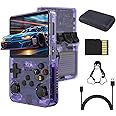 R36S Handheld Games Consoles, 3.5 Inch IPS Screen Open Source Linux System Retro Handheld, 128G TF Card 17,000+ Games 10+ Emulators Gaming Console with Bag, 3500mAh Battery
