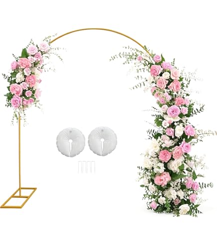 Wokceer Fotoständer Metall 2.4x2.4m - Verstellbarer Hintergrundständer Für Hochzeit & Party