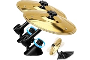 RUMSFEL 2 piezas Mini Platillo, Mini Drum Clip, Mini tambores y platillos, Se colocan en las rejillas de ventilación y vibran al ritmo de la música. Ideal para animar los atascos y viajes aburridos