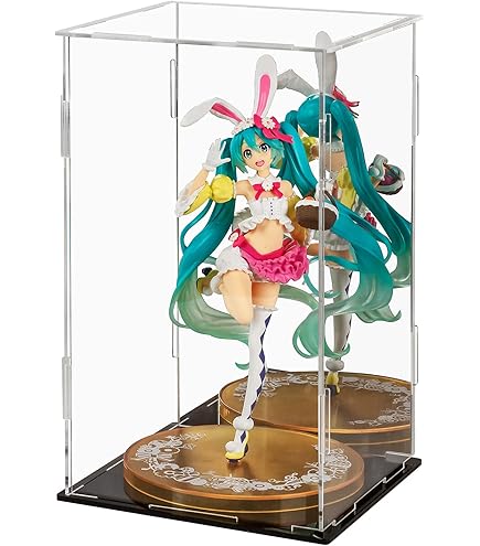 Huijintao Vitrine Acrylique, Vitrine Figurine, Vitrine Pour Collection, Vitrine Exposition Transparent Pour Figurines, Jouets, Objets De Collectionn, Avec éclairage Lumières Colorées (40x28x30 Cm