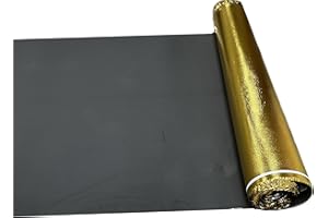 IMPERIAL STUDIOS 3mm Super Gold EVA WorkPro Underlay 10m2 for Wood/Laminate Flooring - Gold Foil Damp Proof Membrane - Thermal & Sound Insulation Foam Roll - Non Slip Moisture Resistant Underlayment