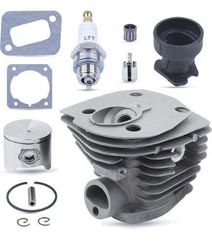 Kit Cilindro Pistone ICOOYO Per Motoseghe Husqvarna 357, 357XP, 359, 359XP E Jonsered 2156, 2159 – Ricambio Completo Con Candela E Guarnizioni