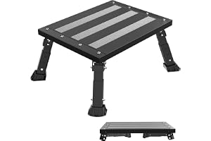 Husbil stegpall i aluminium, hopfällbar steg, justerbar höjd 220 kg
