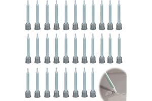 XCSJ 30pcs Boquillas Mezcla Epoxi Boquilla Mezclador Estático Boquillas De Pistola Resina Para Mezclar Aplicador De Pistola Para Pistola De Pegamento Ab De 50 Ml (Proporciones De Aplicador 1:1)