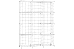 ‎AWTATOS AWTATOS Multifunktionslagerung 12 Röhrenlager, perfekt für Büro, Wohnzimmer, Küche, Bad, Weiss USCIH12WE