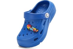 JUJIAOSO Kid's Unsiex Garden Shoes Slip on Sandals Cute Cartoon Slides Clogs