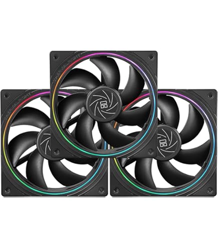 Thermalright TL-S12-S ventola CPU da 120 mm ARGB, effetto luce con copertura sottile, presa PWM a 4 pin ventola per computer silenziosa con cuscinetto S-FDB, ventola di raffreddamento fino a 1500 giri