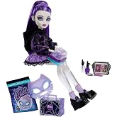 Monster High Self-Scare Secrets Spectra Vondergeist Doll | JHK46 Unboxing Accessories Set with 13 Realistic Surprises as Mani