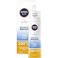 Nivea Sun UV Viso Crema Solare Mousse Idratante FP50 Protezione Molto Alta, 75 ml