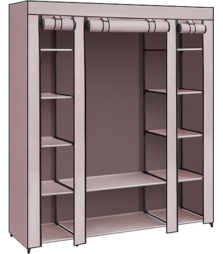 Dressoir, kast met 4 laden van stof, opbergcommode, industriële stijl
