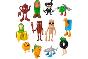TYXHXTF 12 Pcs Italian Brainrot Figure Set, Tung Tung Tung-Sahur Figure Toy, Animals Brainrot Italian Giocattolo Tralalero Tralala Desk Decor