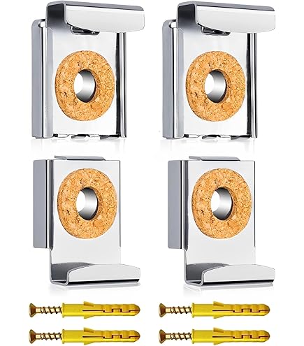 Glasklemmen 8 Stück - Spiegelhalter Für 5-8mm Glas (Zinklegierung, 2.2cm)