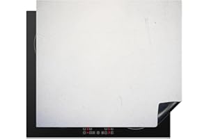 KitchenYeah© Coperchio Piano Cottura 60x52 cm Cucina Copri Fornelli Tappetino Induzione Antiscivolo Piastra Protezione Calcestruzzo - Bianco - Moderno