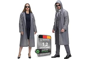 Welsberg 1 st regnrock, regnponcho med huva och ärmar, återanvändbara, vattentäta regnkläder för kvinnor och män, regnjacka för vandring fiske sport utomhusfestivaler, en storlek
