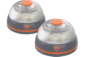 Hero Driver LED Pack 2X Baliza V16 Conectada y Geolocalizada – Homologada DGT 3.0 – Sin Suscripciones hasta 2040 – Luz Emergencia Coche – Obligatoria Desde 2026 – SIM Vodafone Incluida