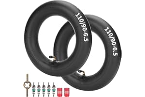 JIAYAN Set of 2 110/90-6.5 Inner Tube with TR87 Angled Valve Stem Replacement for 47cc 49cc 50cc Mini Quad pocket bikes dirt bike ATV Gas Electric Scooter Go Kart