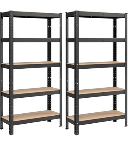 Scaffale Metallico Robusto Shelfplaza® HOME 200x70x50cm: 5 Ripiani Da 175kg Perfetto Per Garage, Cantina E Officina! - Foto 4