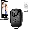 SELLERFLOR Remote Shutter for Tiktok, Insta Reels, Bluetooth Remote with Control Kindle App Page Turner, Create Amazing Photos and Video Recording,Bluetooth Remote for iPhone,iPad,Kindle Fire (Black)