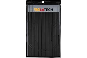 ISOLATECH tubo termoretráctil 3:1 set con adhesivo negro Ø10mm 1,8 metros en 9pcs x 20cm para cable accesorio USB UV resistente sin etiquetar reparación impermeable