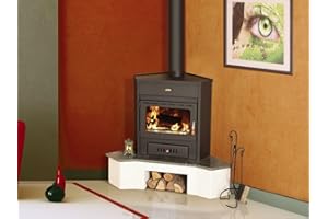 Bruciatore a legna per stufa ad angolo modello a legna combustibile solido 12kw Prity AMB