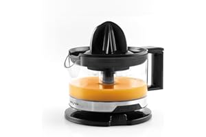 Salter Electric Citrus Juicer – Fresh Orange Press, Juice Extractor, 500ml Measuring Jug, BPA Free, Includes 2 Juicing Cones, 5 Variable Pulp Levels, 2 Way Twist, For Baking & Cocktails, EK5878