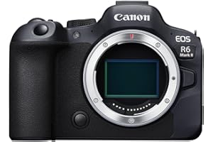 Canon EOS R6 Mark II Systemkamera - Spiegellose Vollformat Kamera (Hybridkamera mit intelligentem Autofokus und Motiverkennung, 4k Videokamera, 40 Bilder pro Sekunde, WIFI, Bluetooth, KI-Steuerung)