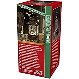 Konstsmide Waterlantaarn, open haard met kerstman en meisje, met aan/uit-schakelaar, 5-uurs timer, rood, werkt op batterijen, binnen, 1 warmwitte diodes - 4393-000