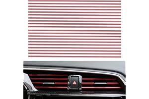PANYI 20 Pezzi Strisce Decorative Per Prese D'Aria,Strisce Decorative Per Auto Aria Condizionata, Decorazione Per Interni Dell'Auto, Accessori Auto Interno (Red)