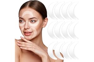 CIATBYYJ 12 Pcs Silicone Eye Patches for Wrinkles, Reusable Eye Wrinkles Gel Pads, Washable Anti Wrinkle Silicone Under Eyes Patches, Non-slip Silicones Gel Wrinkle Patche for Eyes Face Eyebrows(Transparent)