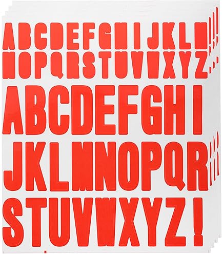 PATIKIL Lettre Alphabet Numéro Autocollants, Paillettes 1