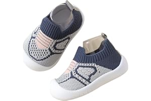 Aggroot Chaussure Bébé Fille Garçon Premier Pas Chaussons de Marche pour bébés Chaussons respirants antidérapants Enfant Baskets