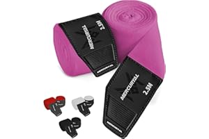 MERCURYAL Fasce Boxe 4 Metri - Bendaggi Boxe - Fascette Boxe - Boxe Sottoguanti Interni Bende - Fasce da Boxe - Bende Boxe per MMA, Muay Thai, Arti Marziali, Kickboxing