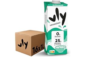 ‎VLY vly - The creamy delicious milk alternative from peas + calcium, 100% plant-based, vegan milk alternative unsweetened sugar-free protein rich, lots of protein without sugar, pea protein drink, protein