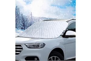 Aonveki Frontscheibenabdeckung Scheibenabdeckung Auto Winter, Ultra-Dick Windschutzscheiben Abdeckung Winter Sonnenschutz Auto Frontscheibe, gegen Schnee, EIS, Frost, Staub, Sonne (147x116 cm) ﻿