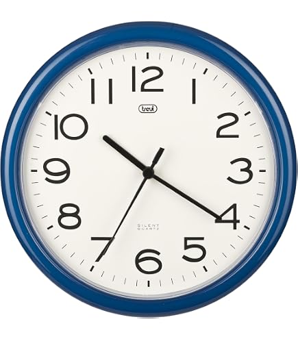E-My Pisolo Orologio Da Parete Per Cameretta | Multicolore 35 Cm Con Meccanismo Silenzioso | Vetro E Plastica, BPA Free, Regalo Per Bambini