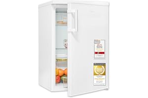 Exquisit Kühlschrank ohne Gefrierfach, 133 Liter, LED-Innenbeleuchtung, 3 Glasablagen, manuelle Temperaturregelung, wechselbarer Türanschlag, KS516-V-H-010C weiss